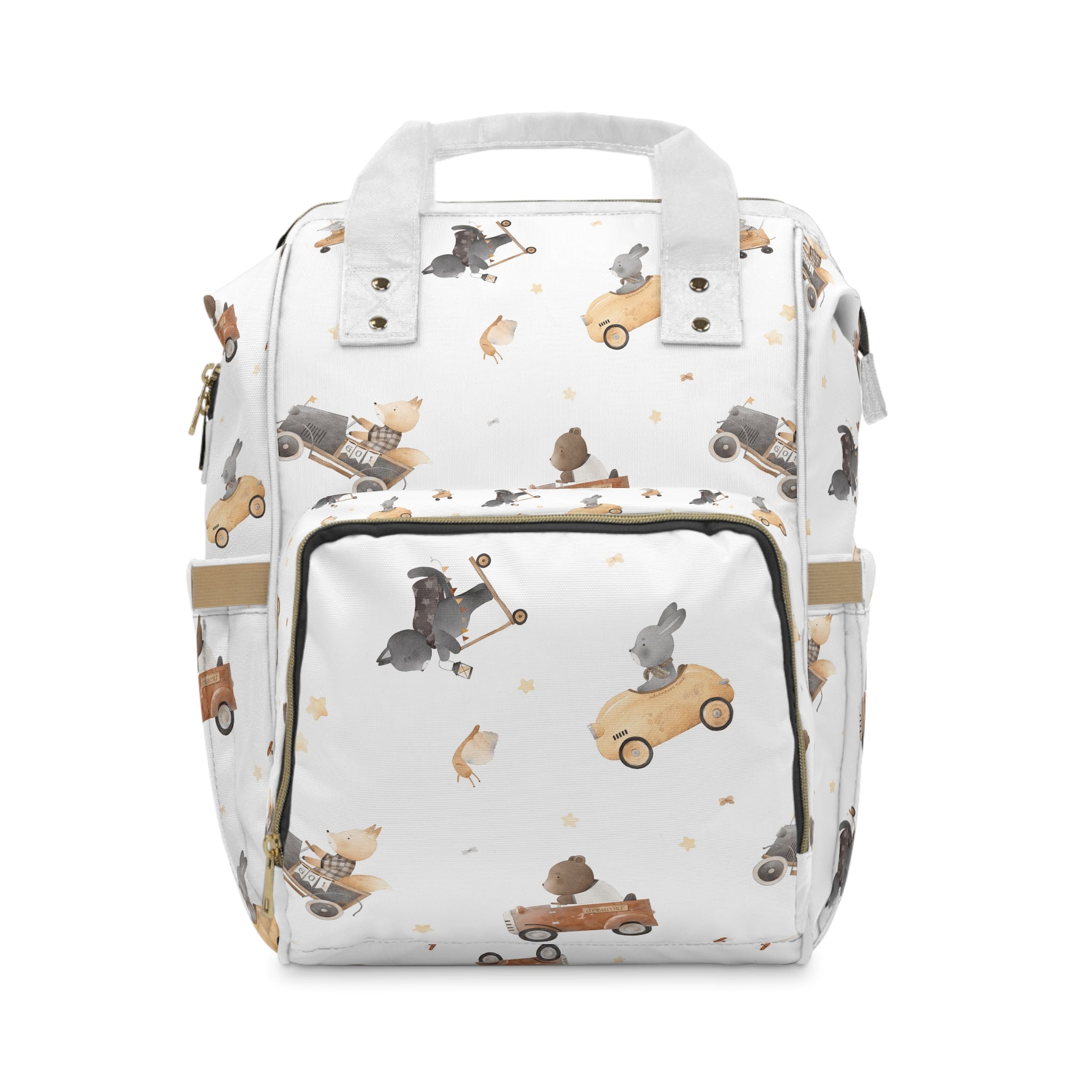 Animals Driving Diaper Backpack