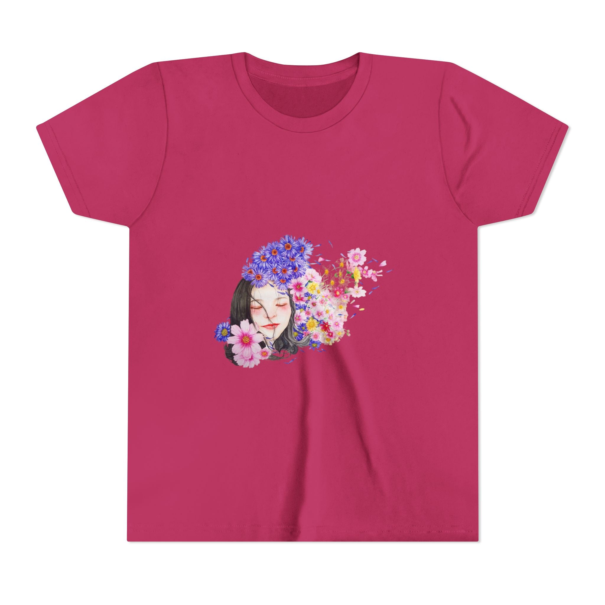Girl With Flowers T-shirt