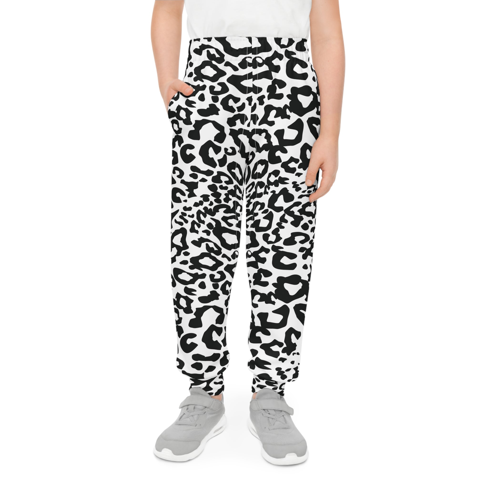 Black Leopard Joggers