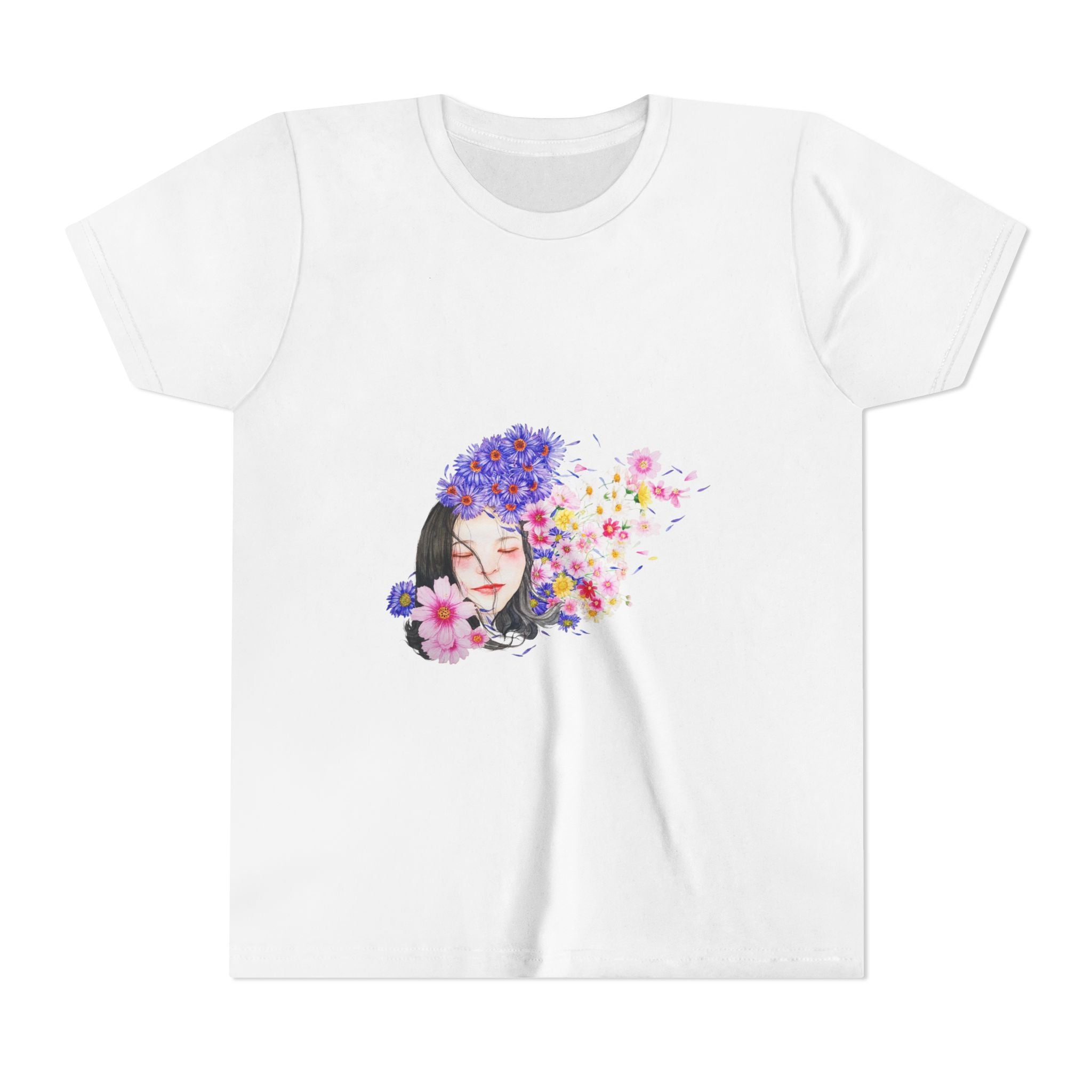 Girl With Flowers T-shirt