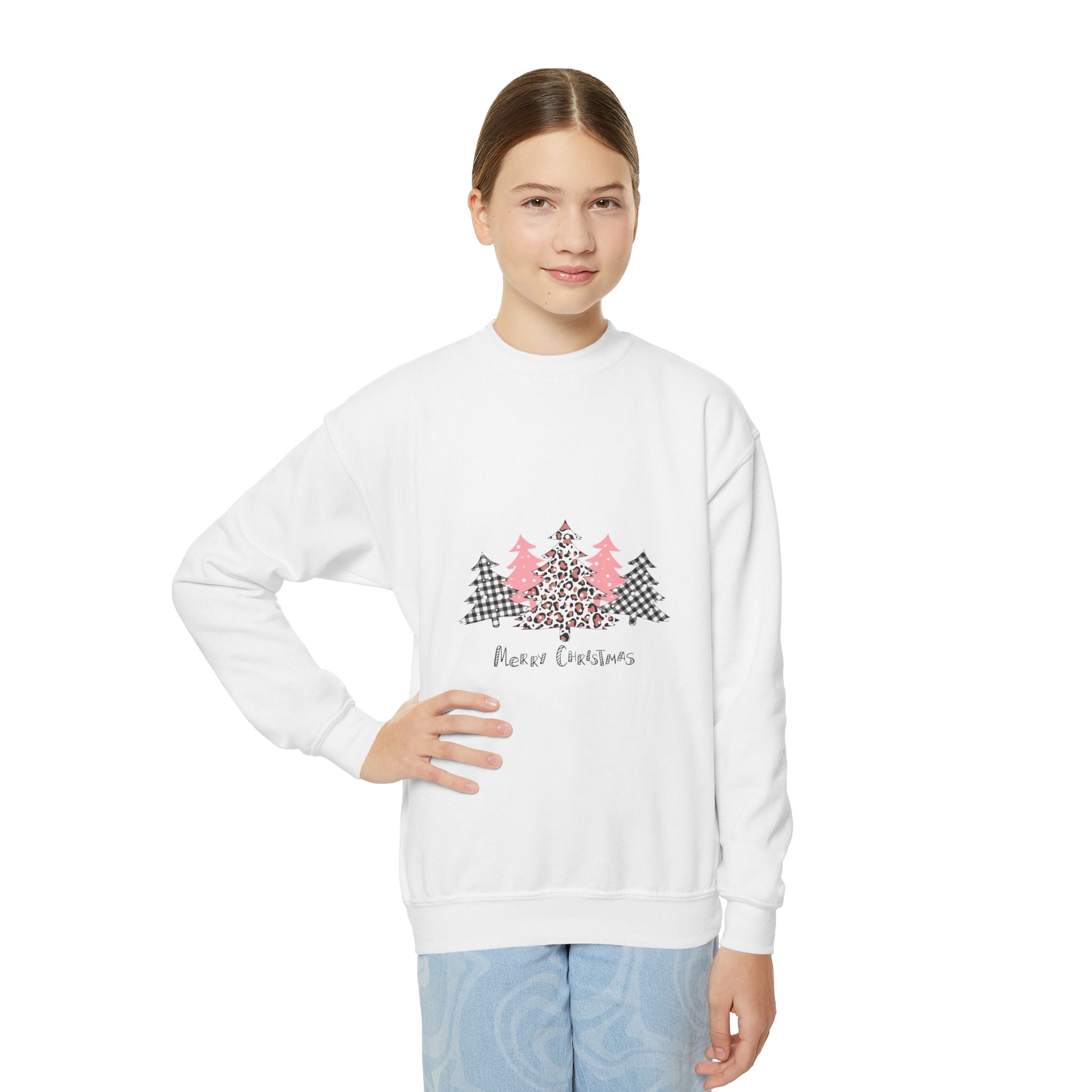 Merry Christmas Pink Sweatshirt