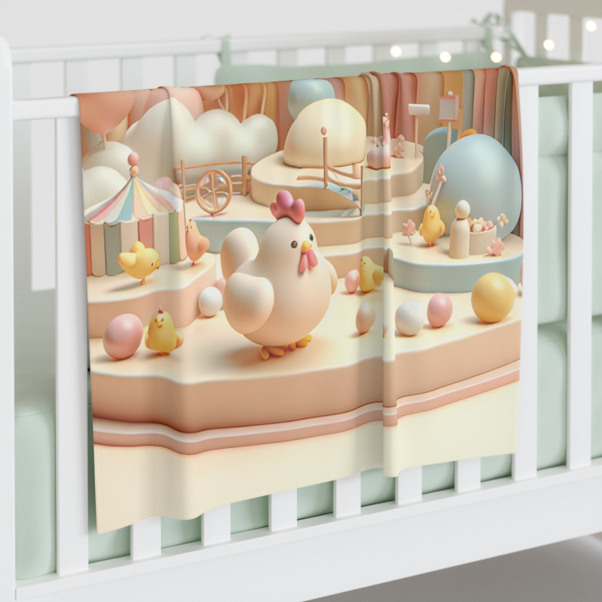 Swaddle Blanket - Cute Chicken for Newborns