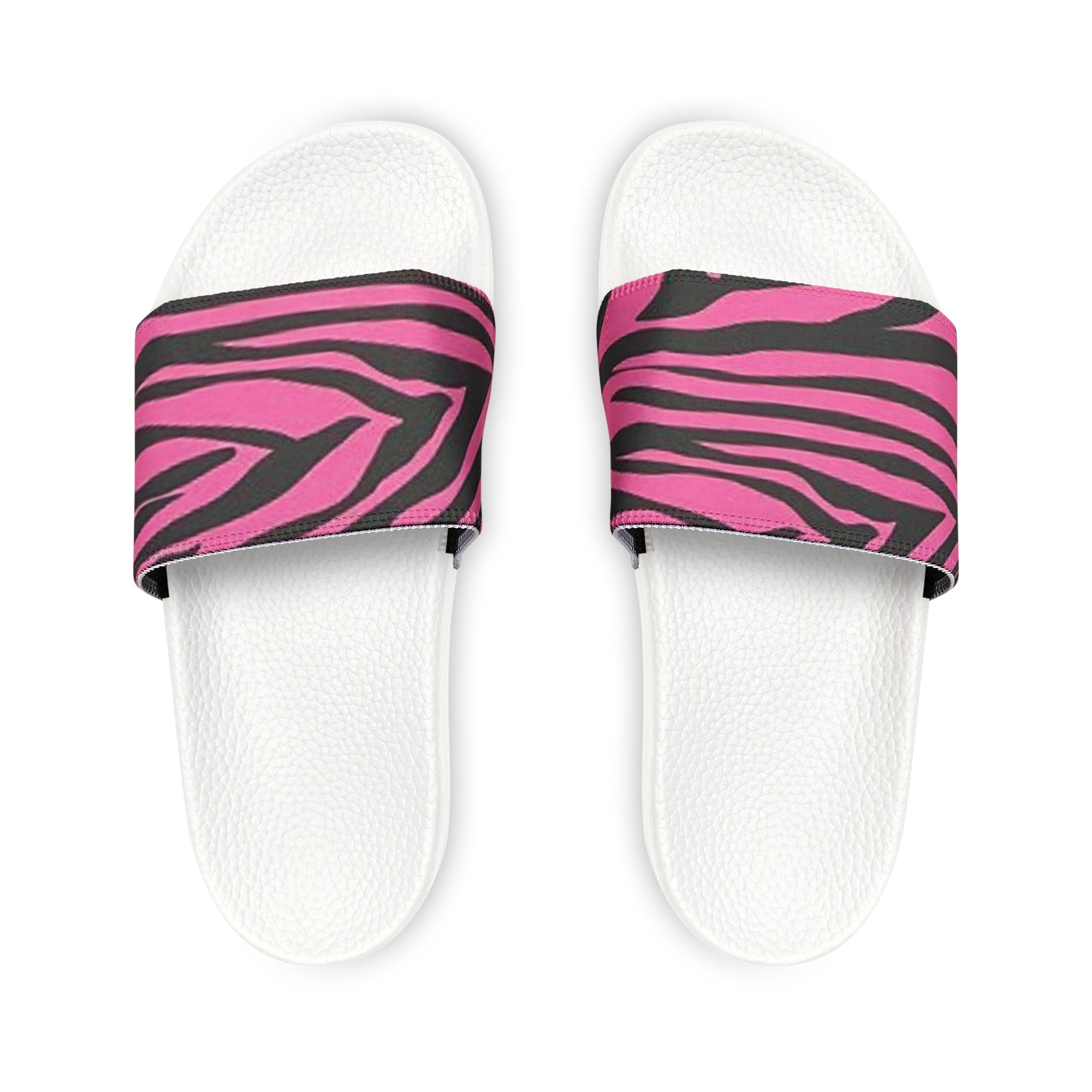 Pink Zebra Slide Sandals