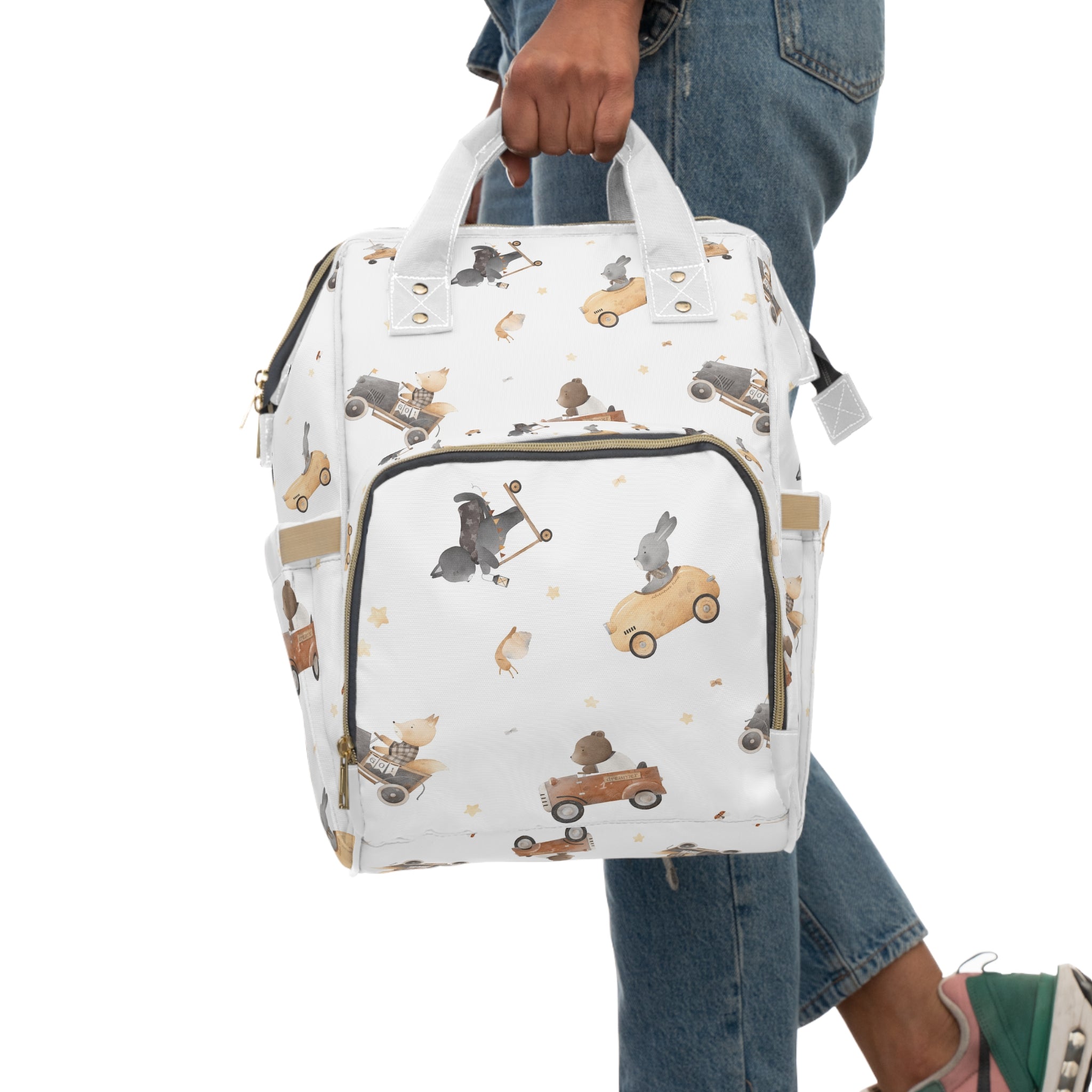 Animals Driving Diaper Backpack