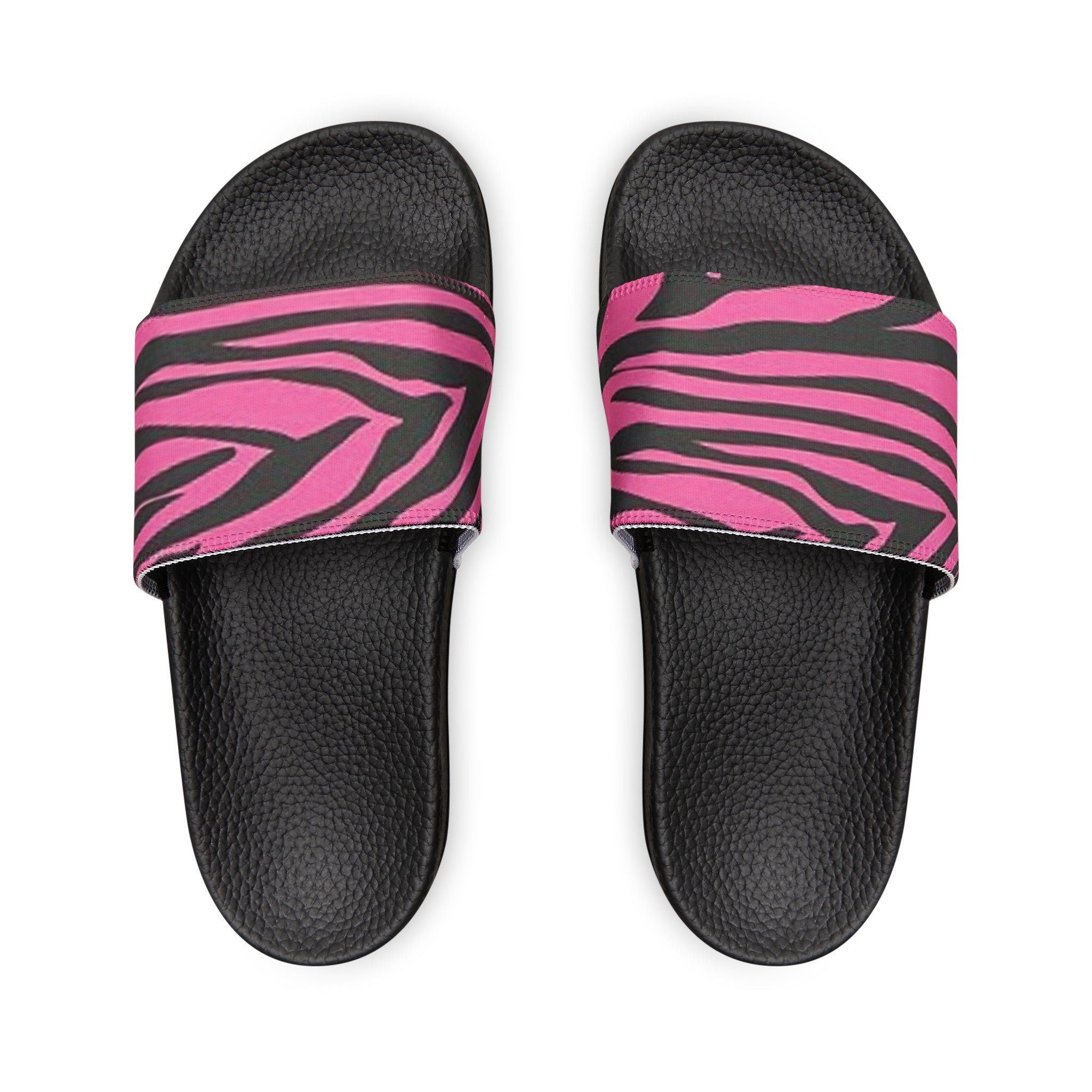 Pink Zebra Slide Sandals
