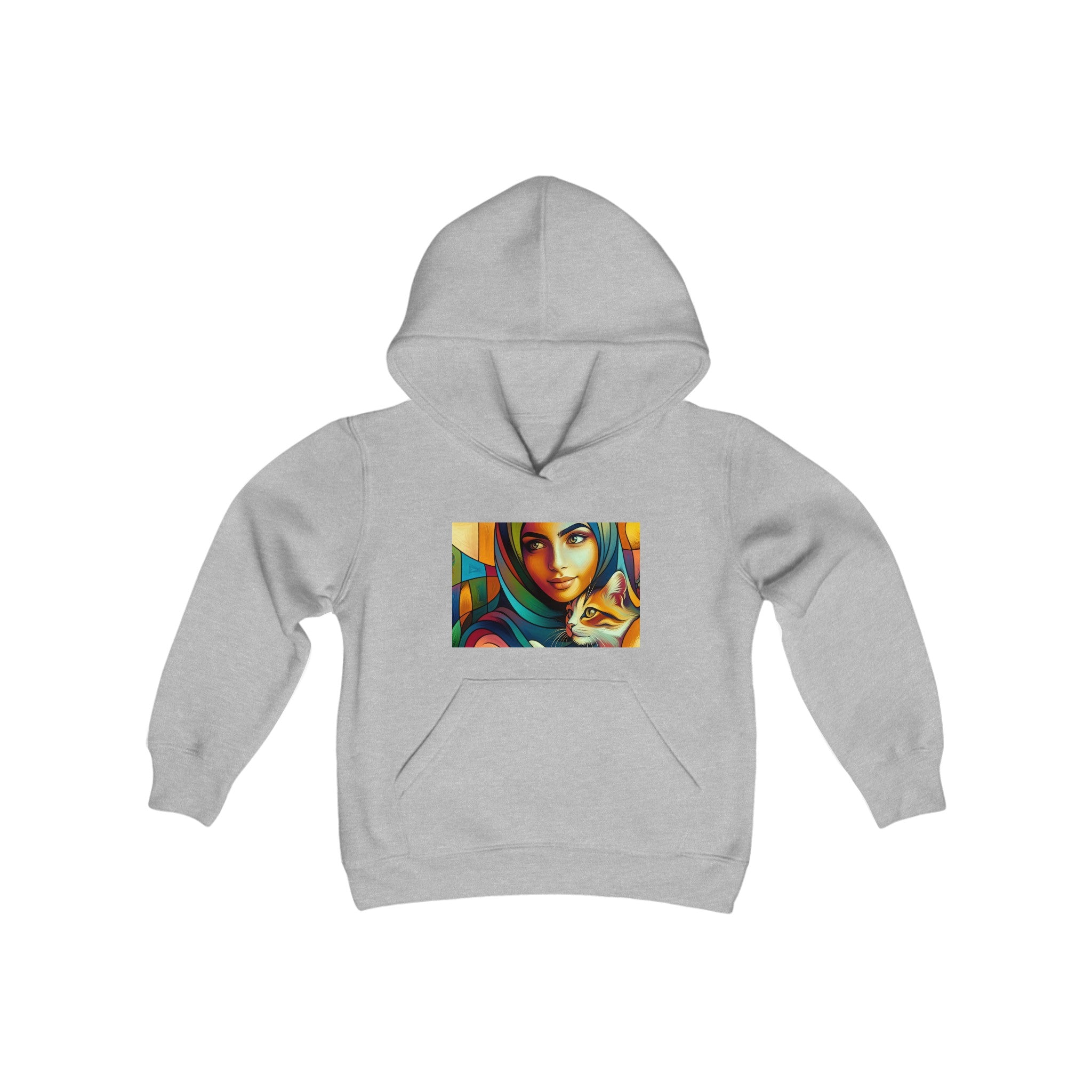 Girl with Cat Hoodie