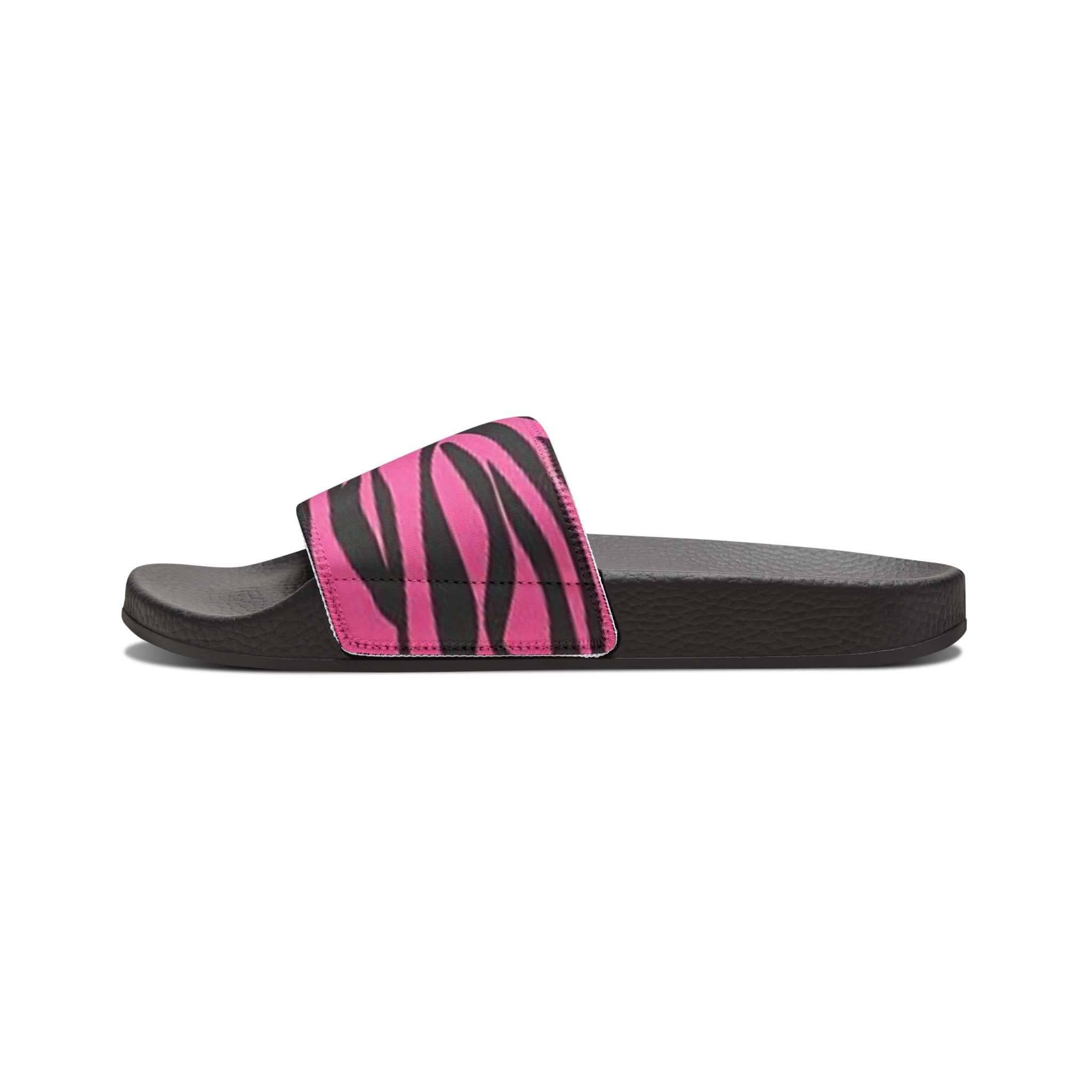 Pink Zebra Slide Sandals