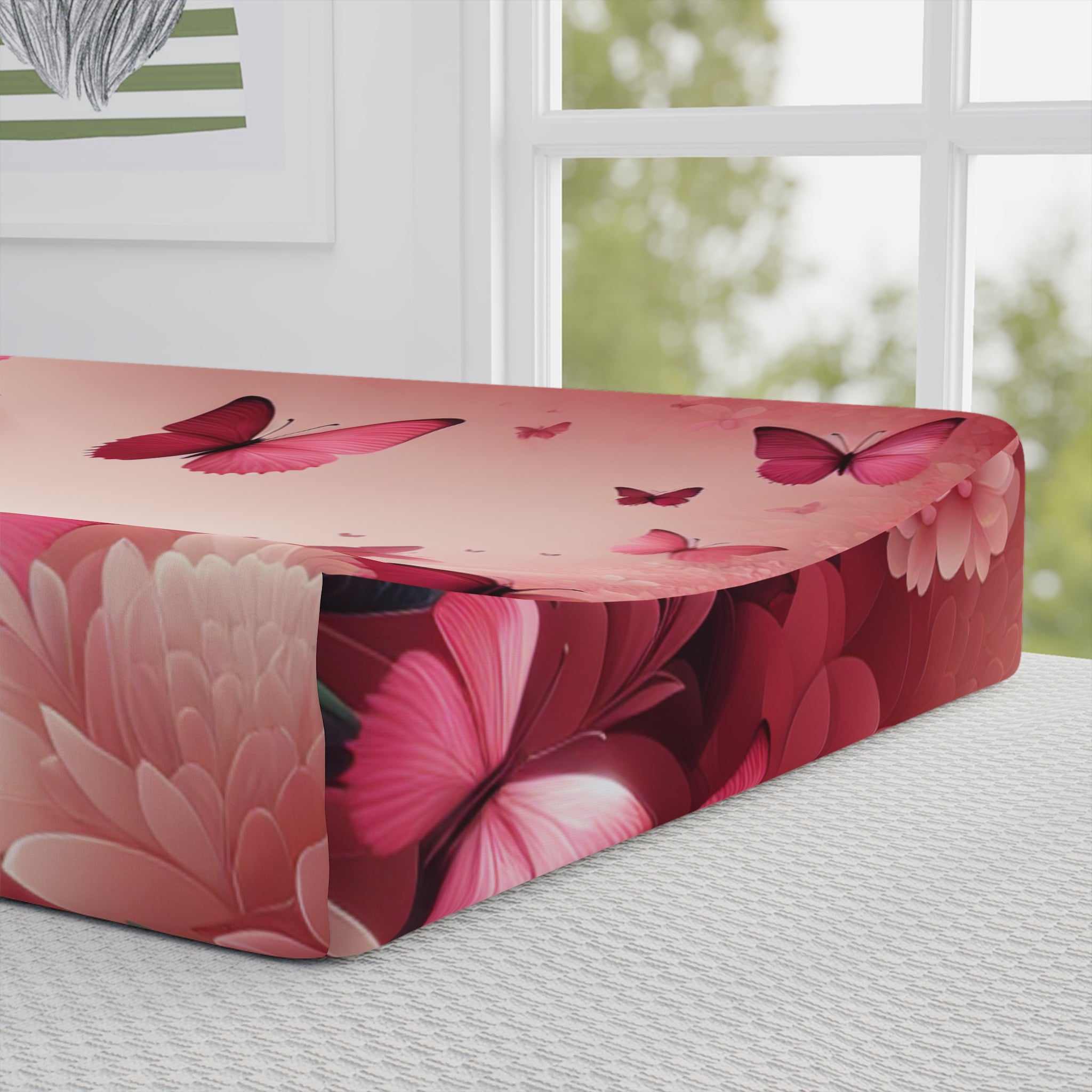 Pink Butterflies Pad Cover
