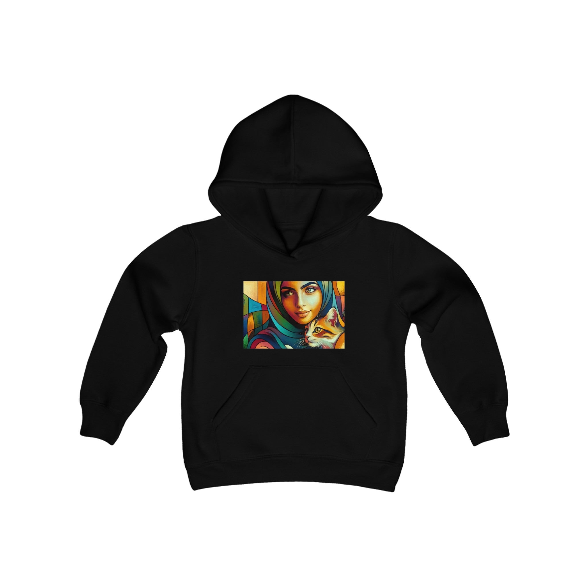 Girl with Cat Hoodie