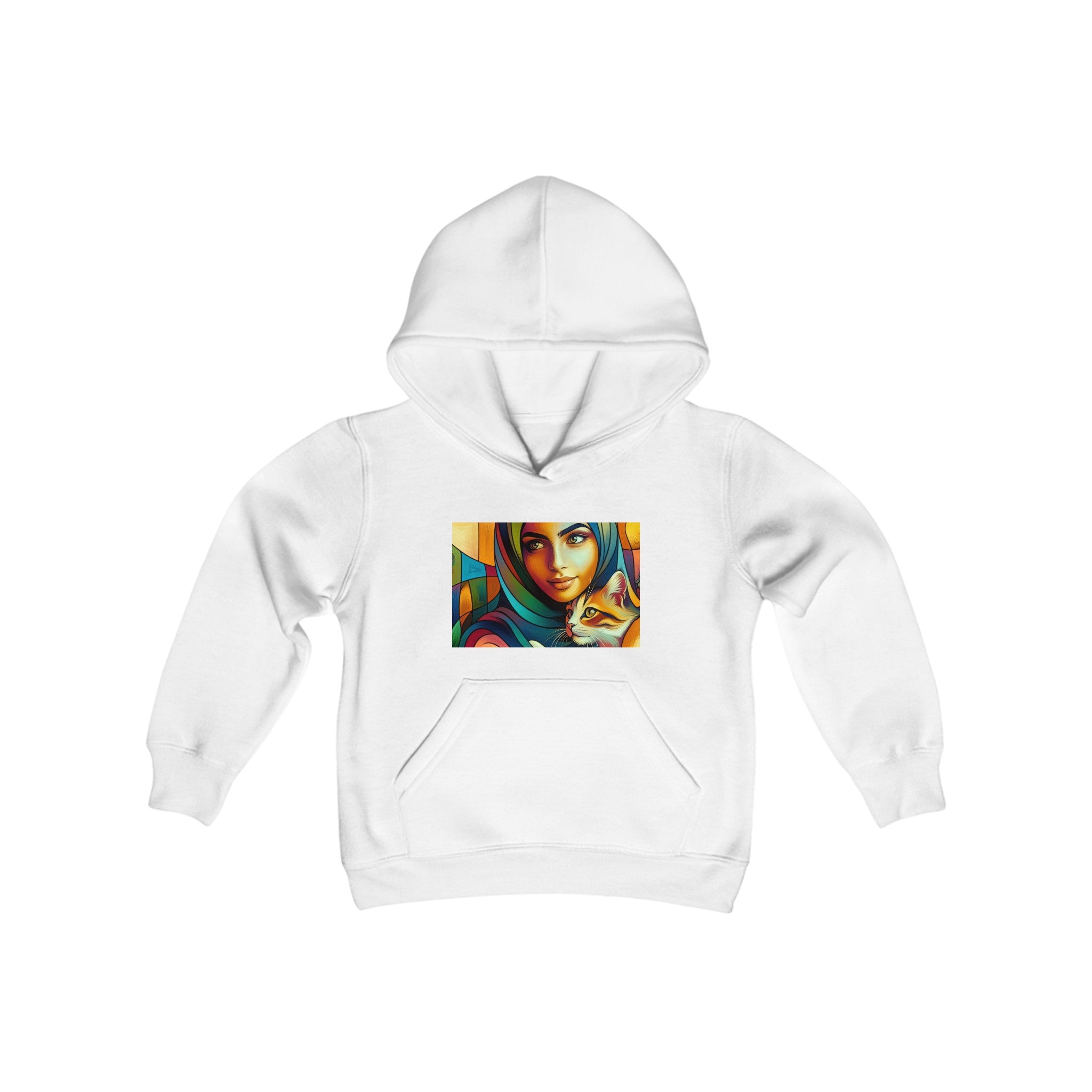 Girl with Cat Hoodie